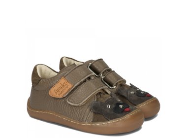 Chłopięce półbuty barefoot Ameko Otis Lion Taupe
