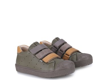 Skórzane trampki Emel w kolorach ziemi