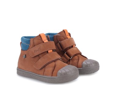 Emel ocieplane brązowo-niebieskie buty Toronto z membraną