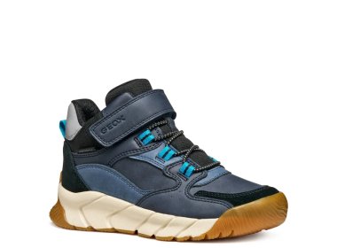 Geox wytrzymałe buty jesienne z wodoodporną membraną J Flexyper Pro Denim / Black