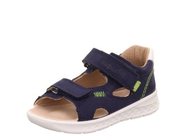Lekkie i elastyczne sandałki SUPERFIT Lagoon Blau / Hellgrun