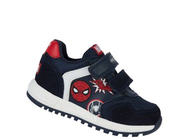 GEOX Sneakersy dziecięce SPIDERMAN B ALBEN B.B NAVY / RED