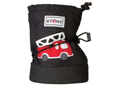 STONZ Buty dla noworodków i niemowląt Fire Truck Black